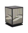 E27 Gartenleuchte CUBE - IP65, schwarz, quadratisch, modernes Design, ohne Leuchtmittel