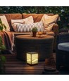 E27 Gartenleuchte CUBE - IP65, schwarz, quadratisch, modernes Design, ohne Leuchtmittel