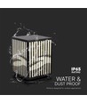 E27 Gartenleuchte CUBE - IP65, schwarz, quadratisch, modernes Design, ohne Leuchtmittel