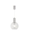 5W LED Pendelleuchte aus Klarglas - Ø20cm, 3000K, Stahl und Acryl, transparent