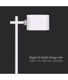 Wiederaufladbare 3-in-1 LED-Lampe - Magnetisch, dimmbar, CCT, Up/Down-Licht, Weiß, inkl. Standfuß und 2 Stk. Montagehalterungen