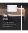 Wiederaufladbare 3-in-1 LED-Lampe - Magnetisch, dimmbar, CCT, Up/Down-Licht, Weiß, inkl. Standfuß und 2 Stk. Montagehalterungen