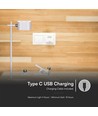 Wiederaufladbare 3-in-1 LED-Lampe - Magnetisch, dimmbar, CCT, Up/Down-Licht, Weiß, inkl. Standfuß und 2 Stk. Montagehalterungen