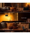 3W LED magnetische Tischleuchte, aufladbar - Touch-dimmbar, CCT, Up/Down Light, schwarz, USB-C, tragbar