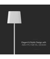 5W LED magnetische Solar Tischleuchte - Touch dimmbar, CCT, IP65, weiß, tragbar, wiederaufladbar