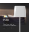 5W LED magnetische Solar Tischleuchte - Touch dimmbar, CCT, IP65, weiß, tragbar, wiederaufladbar