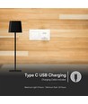 5W LED Solar magnetische Tischleuchte - Touch dimmbar, CCT, IP65, schwarz, 400lm, inkl. Batterie