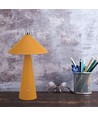 3W wiederaufladbare LED Tischleuchte - Touch dimmbar, 3-in-1 CCT, Metall mit Leder, USB-C, gelb