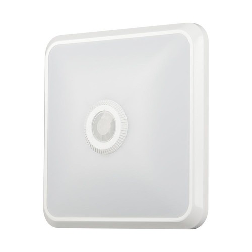 12W LED Sensorleuchte mit Samsung Chip - 3-in-1 CCT, quadratisch, weiß, 360° PIR Sensor, IP20