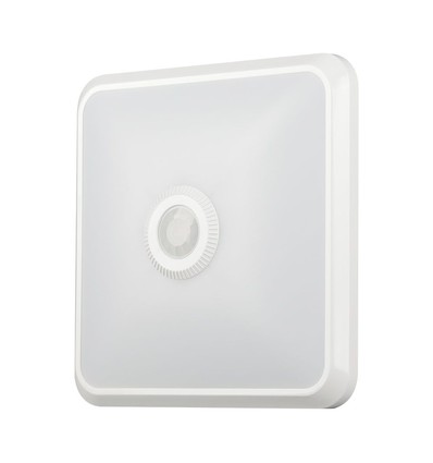 12W LED Sensorleuchte mit Samsung Chip - 3-in-1 CCT, quadratisch, weiß, 360° PIR Sensor, IP20