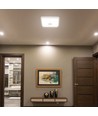 12W LED Sensorleuchte mit Samsung Chip - 3-in-1 CCT, quadratisch, weiß, 360° PIR Sensor, IP20