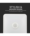 12W LED Sensorleuchte mit Samsung Chip - 3-in-1 CCT, quadratisch, weiß, 360° PIR Sensor, IP20