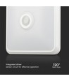 12W LED Sensorleuchte mit Samsung Chip - 3-in-1 CCT, quadratisch, weiß, 360° PIR Sensor, IP20