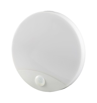 15W LED Decken-/Wandleuchte mit Sensor - Samsung LED Chip, 3-in-1 CCT, IP44, weiß, rund, Ø25cm