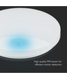 15W LED Decken-/Wandleuchte mit Sensor - Samsung LED Chip, 3-in-1 CCT, IP44, weiß, rund, Ø25cm