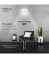 10W LED Wandleuchte mit Sensor, Samsung Chip - IP54, 900lm, weiß, 5 Jahre Garantie