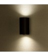 GU10 Wandleuchte mit Up/Down Licht, rund - IP44 Außen, Weiß, Aluminium, ohne Leuchtmittel
