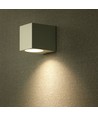 GU10 Wandleuchte, eckig - Weiß, IP44 Außen, 1-Wege Licht, ohne Leuchtmittel