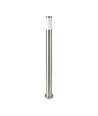 Pollerleuchte E27 - Edelstahlgehäuse (110 cm), satiniertes Nickel, IP44