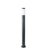 110cm E27 Gartenleuchte mit Sensor - IP44, Edelstahl, Anthrazit, PIR Sensor, ohne Leuchtmittel