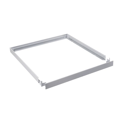 60x60 Aufbaurahmen für LED Panel - Weißer Kunststoff, Höhe 4,4cm, zur direkten Deckenmontage