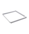 60x60 Aufbaurahmen für LED Panel - Weißer Kunststoff, Höhe 4,4cm, zur direkten Deckenmontage