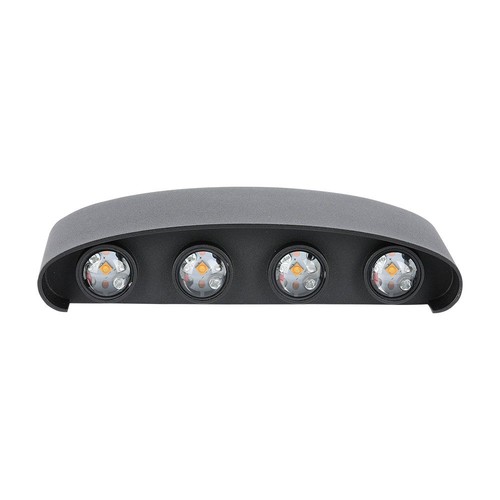 7W - LED Wandleuchte, 4000K, Sandgeschwärzt Schwarz