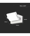 17W LED-Wandleuchte - 4000K, weiß, IP65