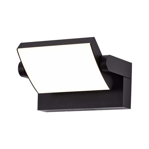 17W LED Wandleuchte - IP65, schwarz, Aluminium