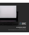 17W LED Wandleuchte / Fluter - IP65, schwarz, Aluminium