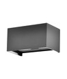 24W LED Wandleuchte mit Up/Down Licht - IP65, grau, 4000K, 20cm hoch, Aluminium, Außen