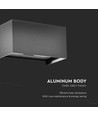 24W LED Wandleuchte mit Up/Down Licht - IP65, grau, 4000K, 20cm hoch, Aluminium, Außen