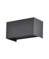 24W LED Außenwandleuchte - IP65, schwarz, Up/Down Licht, 3000K, 2720lm, 20x10x10 cm