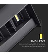 24W LED Außenwandleuchte - IP65, schwarz, Up/Down Licht, 3000K, 2720lm, 20x10x10 cm