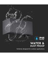 24W LED Außenwandleuchte - IP65, schwarz, Up/Down Licht, 3000K, 2720lm, 20x10x10 cm
