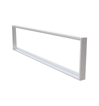 120x30 Aufbaurahmen für LED-Panel - Weiß, 295 x 1195 mm, zur direkten Deckenmontage