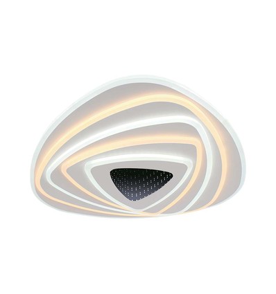 120W 3D Designer Deckenleuchte - 51x50cm, dimmbar, 3-in-1 CCT, inkl. Fernbedienung