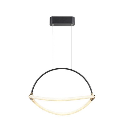 12W LED Pendelleuchte - Ø40cm, schwarz, 1,5m Seil, inkl. Leuchtmittel
