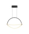12W LED Pendelleuchte - Ø40cm, schwarz, 1,5m Seil, inkl. Leuchtmittel