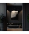 12W LED Pendelleuchte - Ø40cm, schwarz, 1,5m Seil, inkl. Leuchtmittel