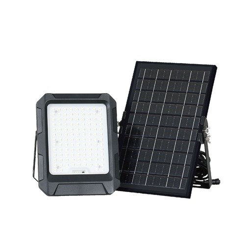 10W LED Fluter mit Solarzelle - 4000K, 3.7V, IP65, inkl. Solarpanel und Batterie