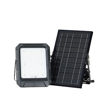 10W LED Fluter mit Solarzelle - 4000K, 3.7V, IP65, inkl. Solarpanel und Batterie