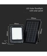10W LED Fluter mit Solarzelle - 4000K, 3.7V, IP65, inkl. Solarpanel und Batterie