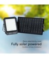15W LED Solar Fluter mit Solarpanel - 4000K, 3.7V, IP65, inkl. Fernbedienung, Arbeitsleuchte, Außen