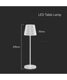 1,5W LED Tischleuchte, Touch dimmbar - 5V, IP54, 3000K, sandweiß, kabelloses Laden, wiederaufladbar