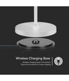 1,5W LED Tischleuchte, Touch dimmbar - 5V, IP54, 3000K, sandweiß, kabelloses Laden, wiederaufladbar