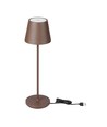 1,5W LED - Tischlampe, Touch, Dimmbar, 3000K, IP54, Sand Cortenfarbenes Gehäuse