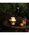 1,5W LED Tischleuchte, wiederaufladbar - 3000K, IP54, Touch dimmbar, sandschwarz, inkl. kabelloses Laden