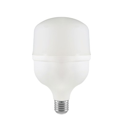 E27 30W LED Leuchtmittel - T100, 6500K, weißer Kunststoff, Ø10cm