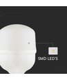 E27 30W LED Leuchtmittel - T100, 6500K, weißer Kunststoff, Ø10cm